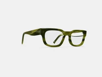 Herman Eyeglasses in Striped Artichoke 3D model