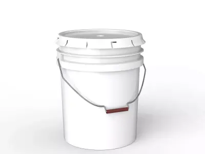 Five gallon industrial bucket 3D model