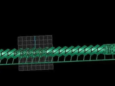 Grommet Link Chain  Industrial Style  - Jewelry CAD Design 3D print model