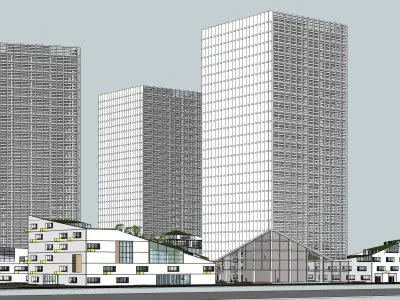 Sketchup Residential Complex S3 3D model