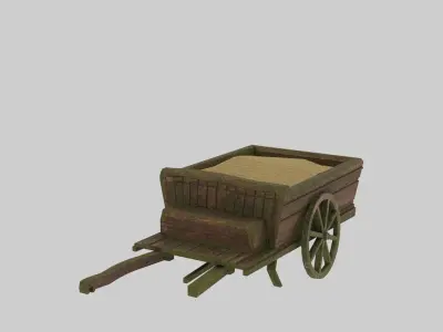 Medieval Carts Low-poly 3D model purchase