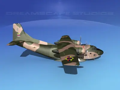 Fairchild C-123K Provider V09 3D model