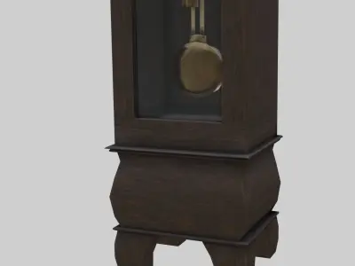 Vintage Clocks Pack With PBR Materials Low-poly 3D model