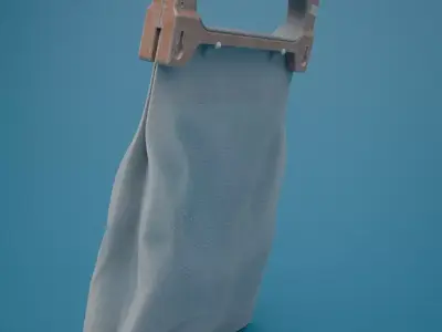 Sci-fi bio package Low-poly 3D model