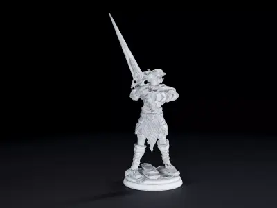 Dragon born warrior V2 3D print model