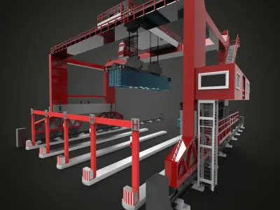 Terminal Crane 3D model
