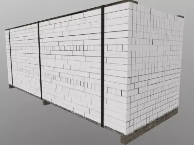 Wood Package  Low-poly 3D model
