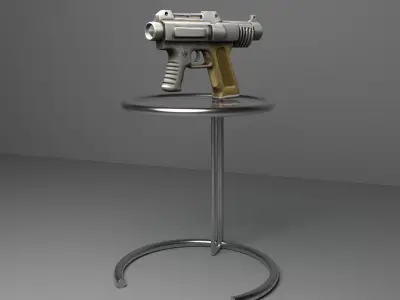 Guns collection Low-poly 3D model