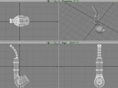 Smoking Pipe - E-pipe 3D model