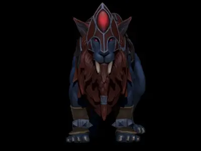 LionSculpt world of warcraft lion 3D model