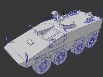 GTK Boxer Low-poly 3D model