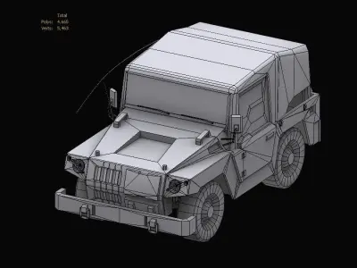 Gundam EF Jeep model 3D model