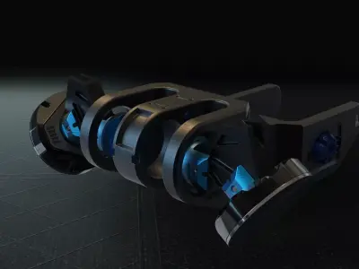 mechanical robotic part 2 3D model