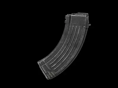 AK - Magazine - AKM Standard Low-poly 3D model