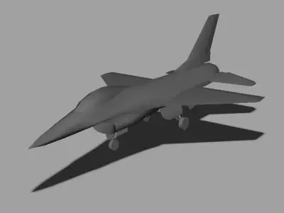 General Dynamics F-16 Fighting Falcon Low-poly 3D model purchase
