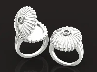 vintage  Borgia venom secret open ring 671 3D print model