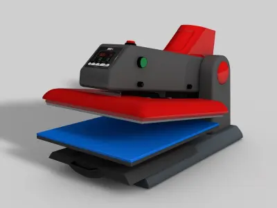 Automatic Flatbed Heat Press Machine Free 3D model