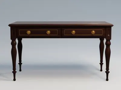 Antique Desk Low-poly 3D model