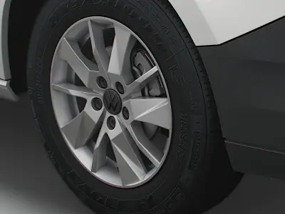 Volkswagen Caddy 2021 wheel 3D model