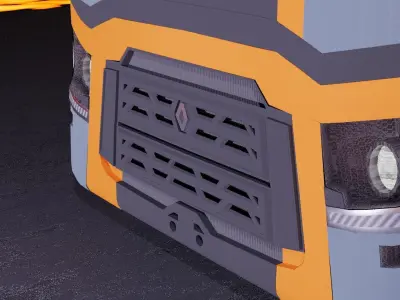 Renault Range T Low-poly 3D model