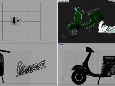 Vespa Free 3D model purchase