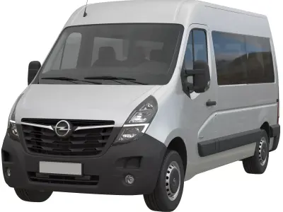  Opel Movano L2H2 Minibus 2019 3D model