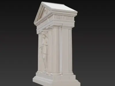 Ancient Greek Wall Relief Decor Series 1 3D print model
