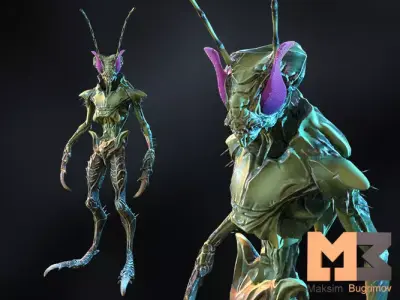 Creature Insect 05 Low-poly 3D model