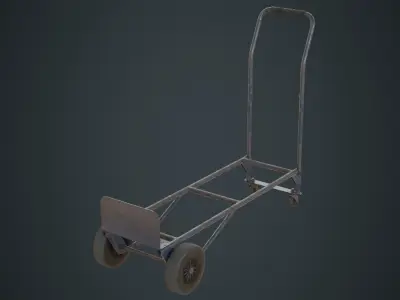 Hand Truck 3B Low-poly 3D model