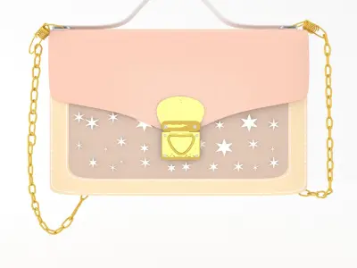 ladies hand bag model 3D model