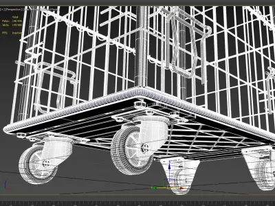 Mesh trolley 3D model