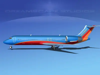 Boeing 717-200 Southwest Airlines 3D model