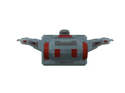 Low-poly spaceship Low-poly 3D model purchase