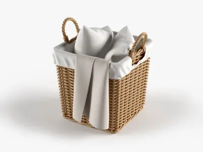 Home Decor Laundry Room Wardrobe 3D model