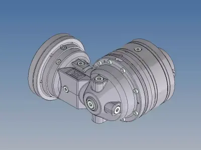 Planetary reduction gear Reggiana RA110D FS 35 3D model