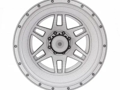 Car wheel 3d model 3D model by Kritrimvault