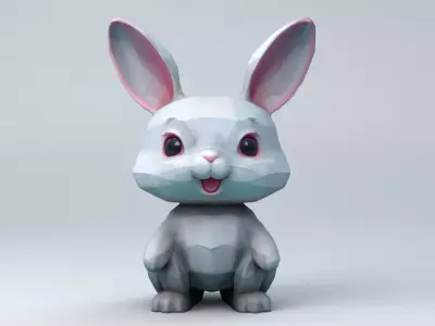 Kawaii Club Cute Rabbit 3D model