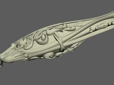 leg High quality 3d models for processing on a cnc machine 3D model 39