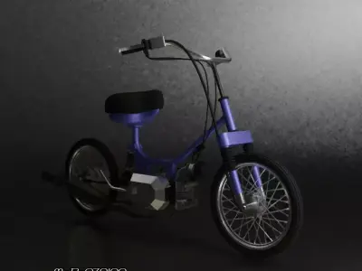 Zanella Pocket moped 48cc 3D model