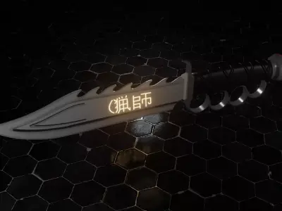 Knife Weapon-Free Free low-poly 3D model
