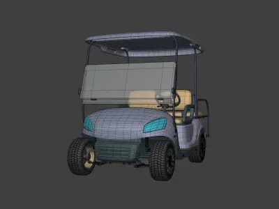 Generic Modern Golf Cart -- Electric Sport Vehicle -- Club Car 3D model purchase