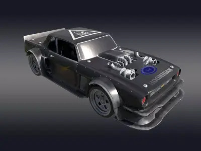 Ford Hoonigan 3D Model Low-poly 3D model