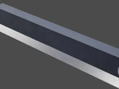 Dragonslayer sword Low-poly 3D model
