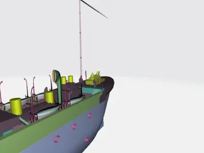 old ship Free 3D model