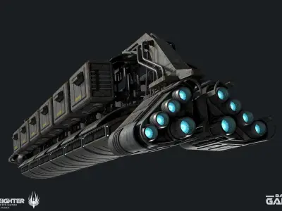 Battlestar Galactica - Perseus Freighter 3D model