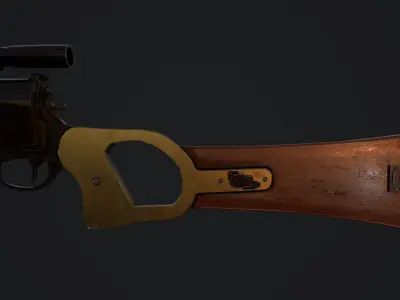 Boba Fetts Blaster EE 3 Carbine Low-poly 3D model