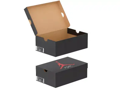 Jordan Box PBR 10 Low-poly 3D model