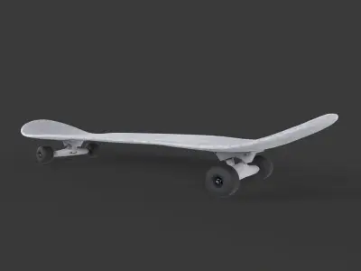 Skateboard 3D model 2