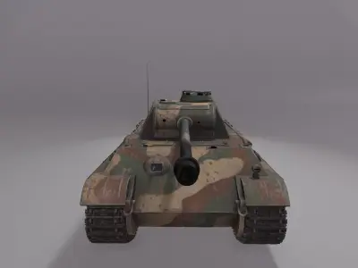 Panther G Tank Low-poly 3D model