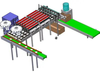 Laser marking and feeding machine 3D model